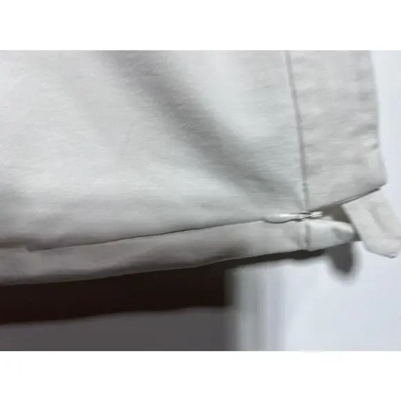 Eileen Fisher Organic Stretch Cotton Twill Slim Ankle Pants Beige Medium - Picture 7 of 10